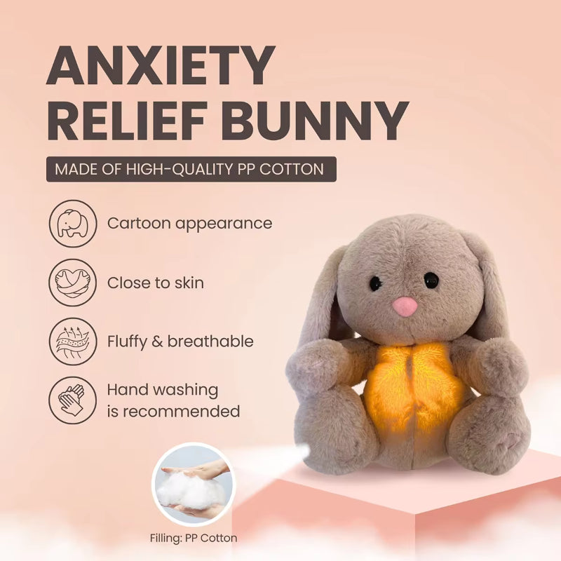 Cute Breathing Relief Bunny Soothing Baby Plushie