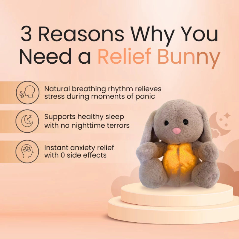 Cute Breathing Relief Bunny Soothing Baby Plushie