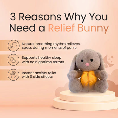 Cute Breathing Relief Bunny Soothing Baby Plushie