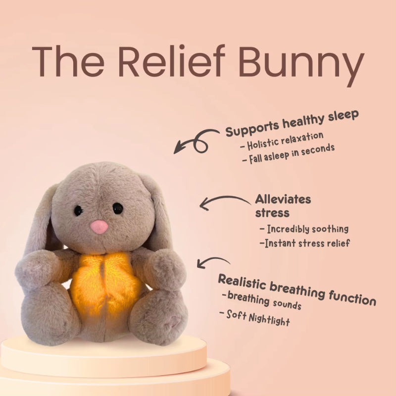 Cute Breathing Relief Bunny Soothing Baby Plushie